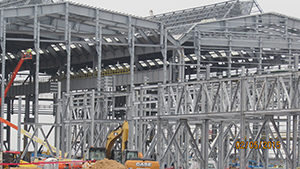 Mobil Steel fabricates steel for warehouses, operating facilities, industrial sites and commercial buildings